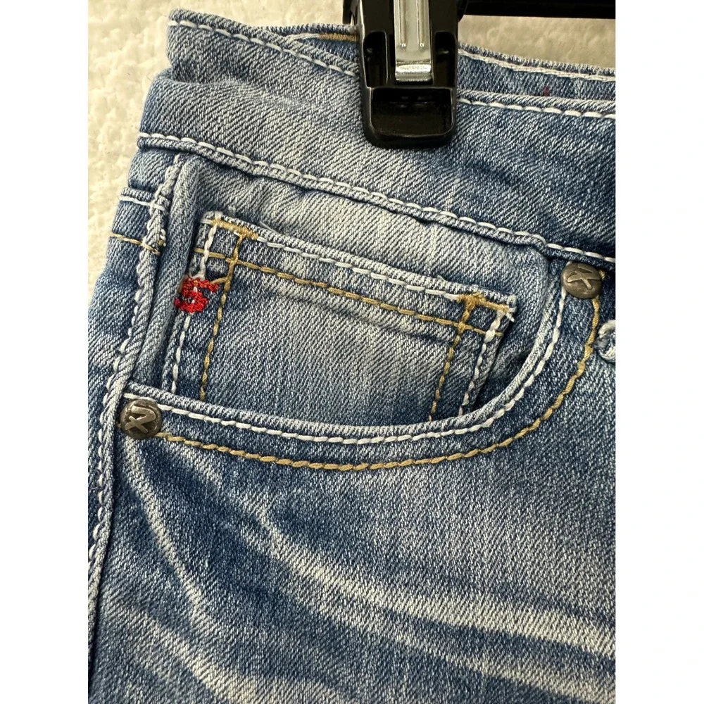 Seven Jeans Embellished Pocket‎ Bootcut Jeans Blue Wash Size 16